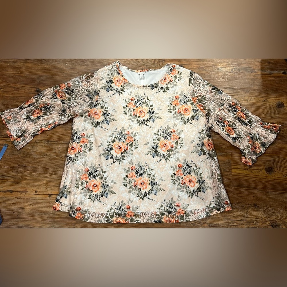 Cato Floral Lace Blouse size 18/20